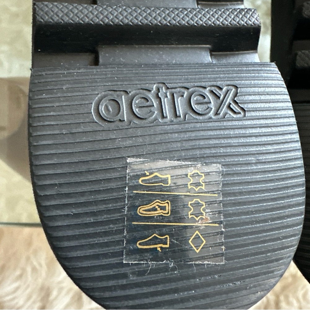Aetrex Brianna Ballet Flat Size 40 US 9.5 Black Leather Arch Support Comfort - Picture 5 of 6